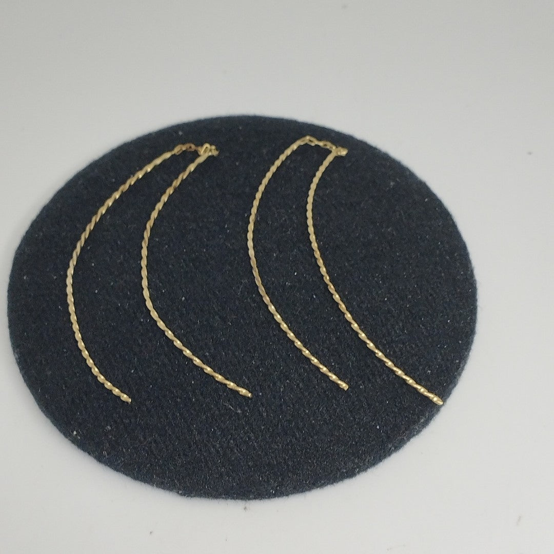 ARETES PAR ORO 14 K 1.6 GRMS (SEMINUEVO)