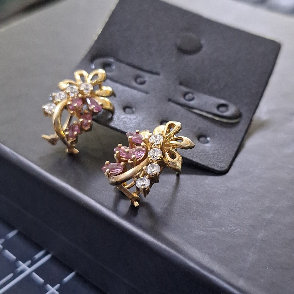 ARETES PAR ORO 10 K 3,80 GRMS (SEMINUEVO)