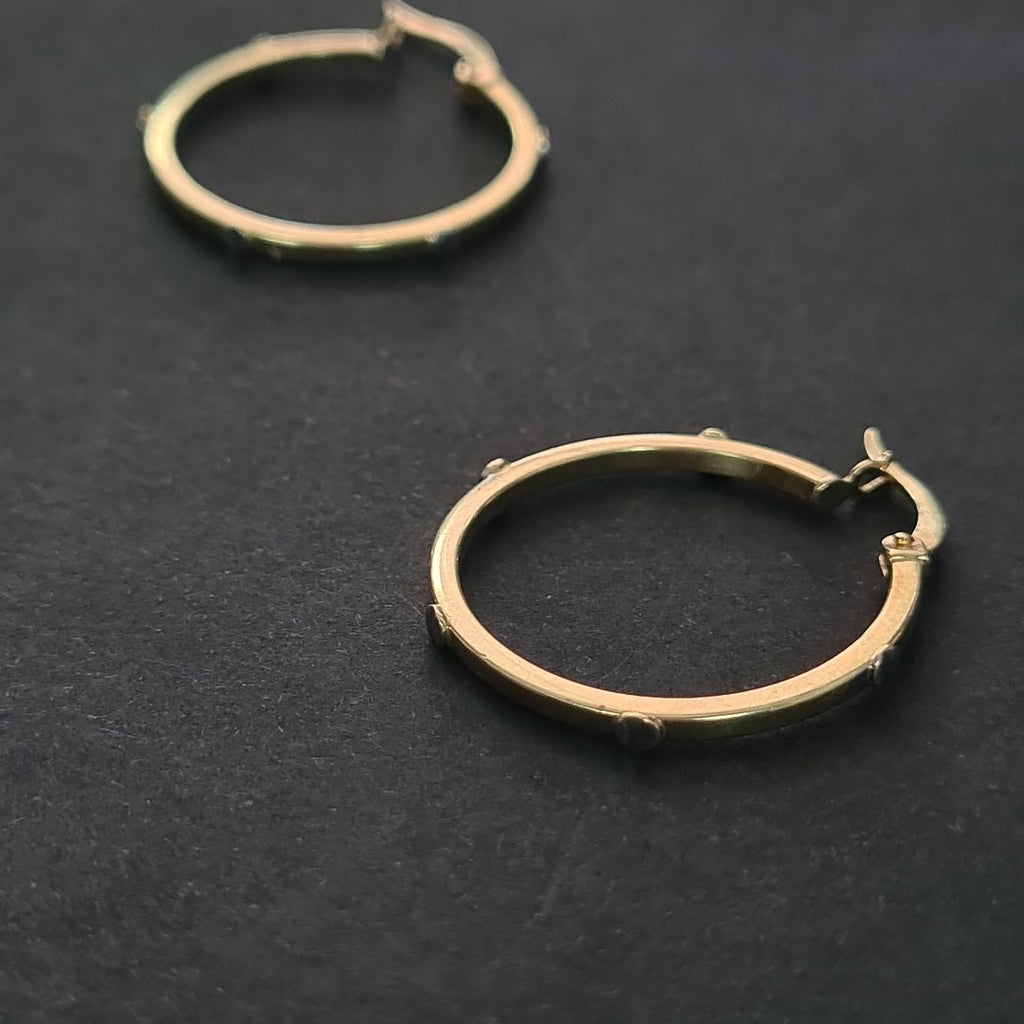 ARRACADAS PAR ORO 14 K 1.7 GRMS (SEMINUEVO)