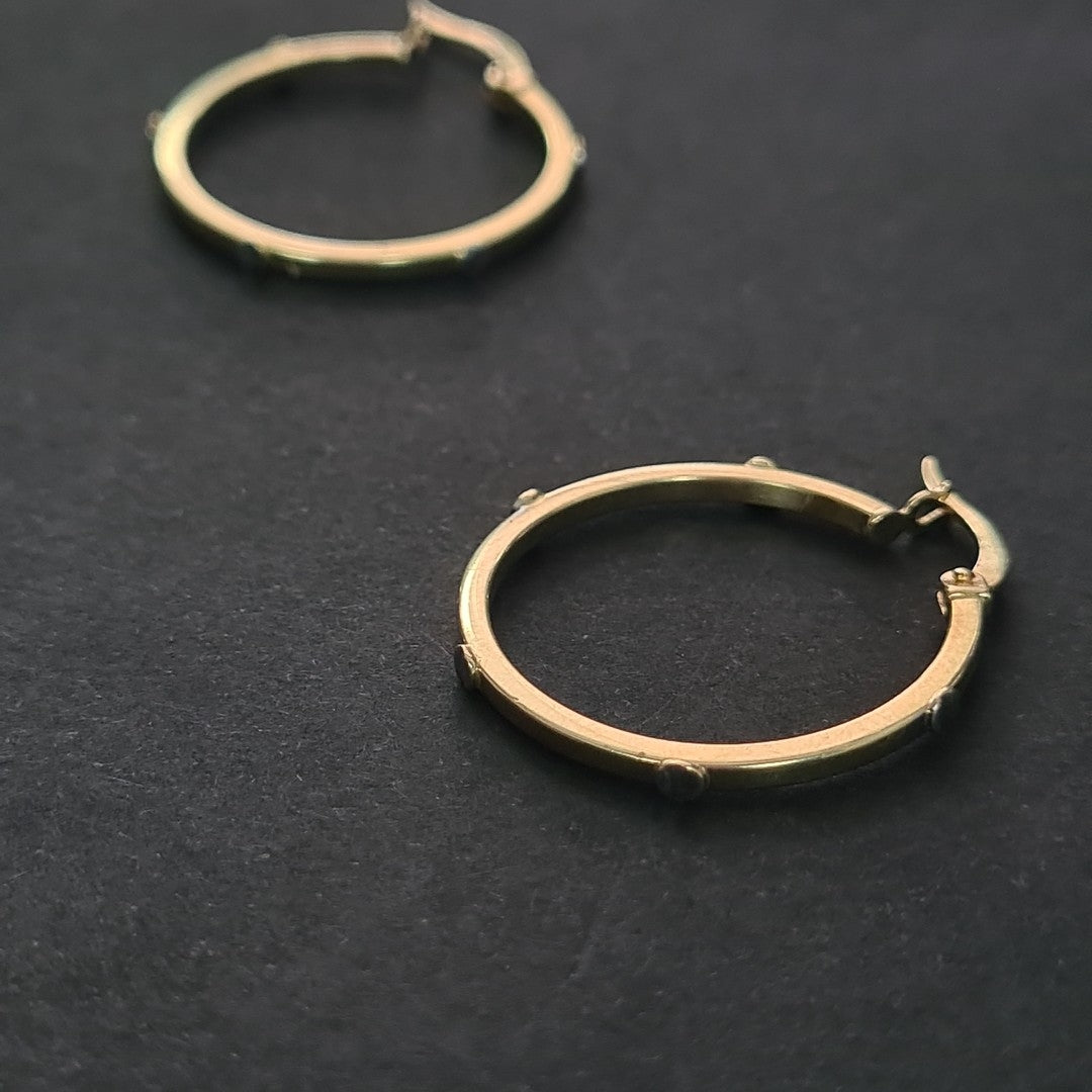 ARRACADAS PAR ORO 14 K 1.7 GRMS (SEMINUEVO)