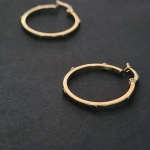 ARRACADAS PAR ORO 14 K 1.7 GRMS (SEMINUEVO)