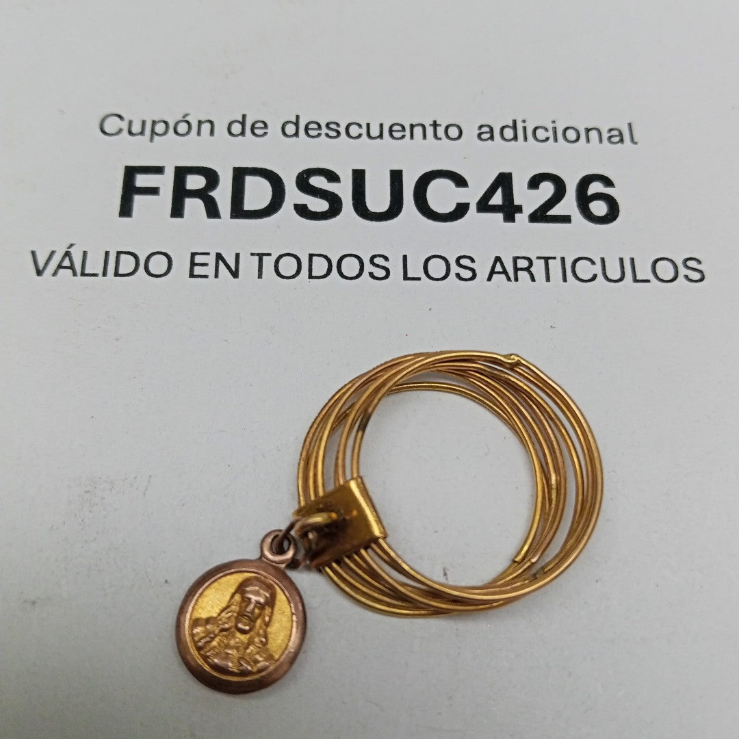 SEMANARIO DE ARGOLLAS ORO 10 K 2.9 GRMS (SEMINUEVO)
