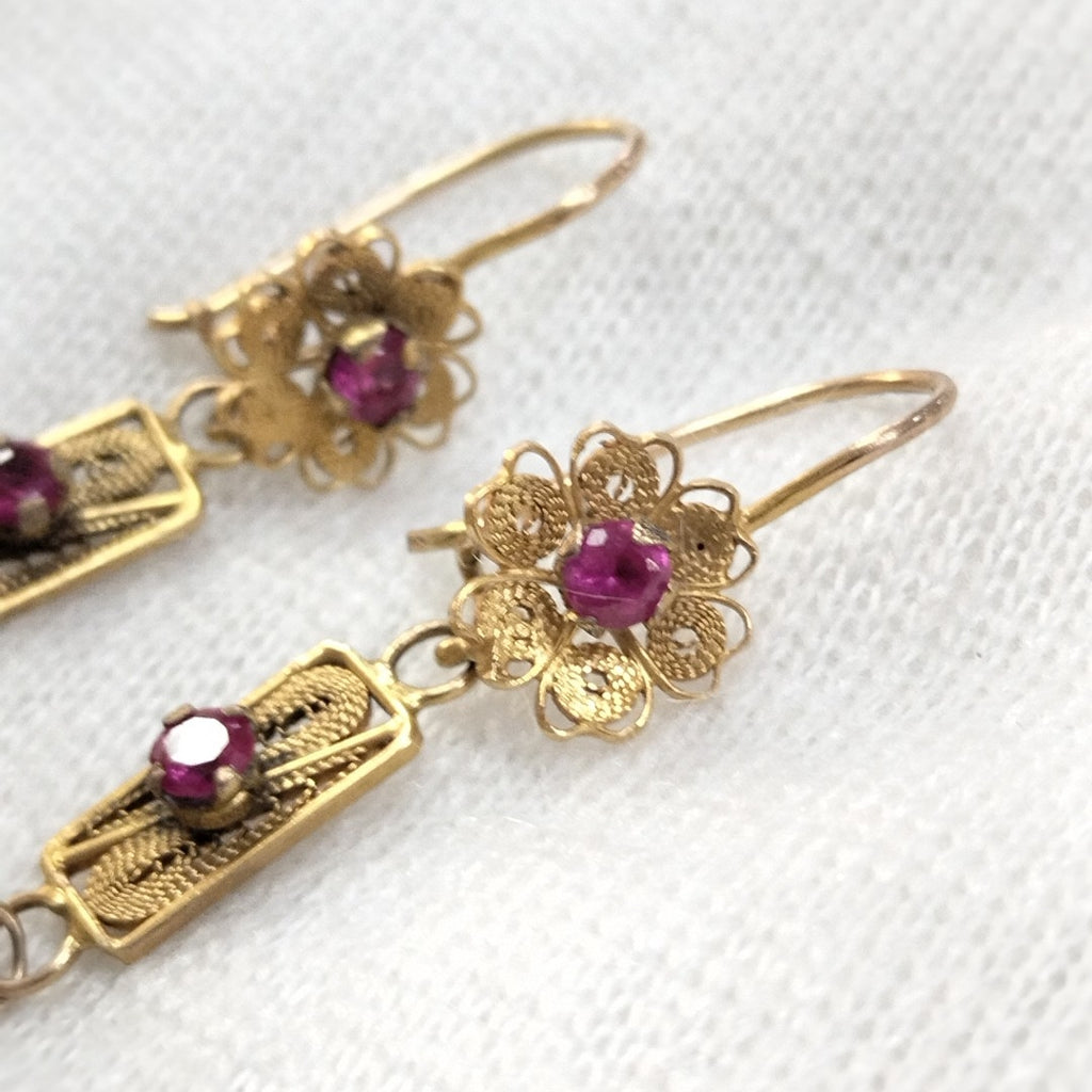 ARETES PAR ORO 10 K 5 GRMS (SEMINUEVO)