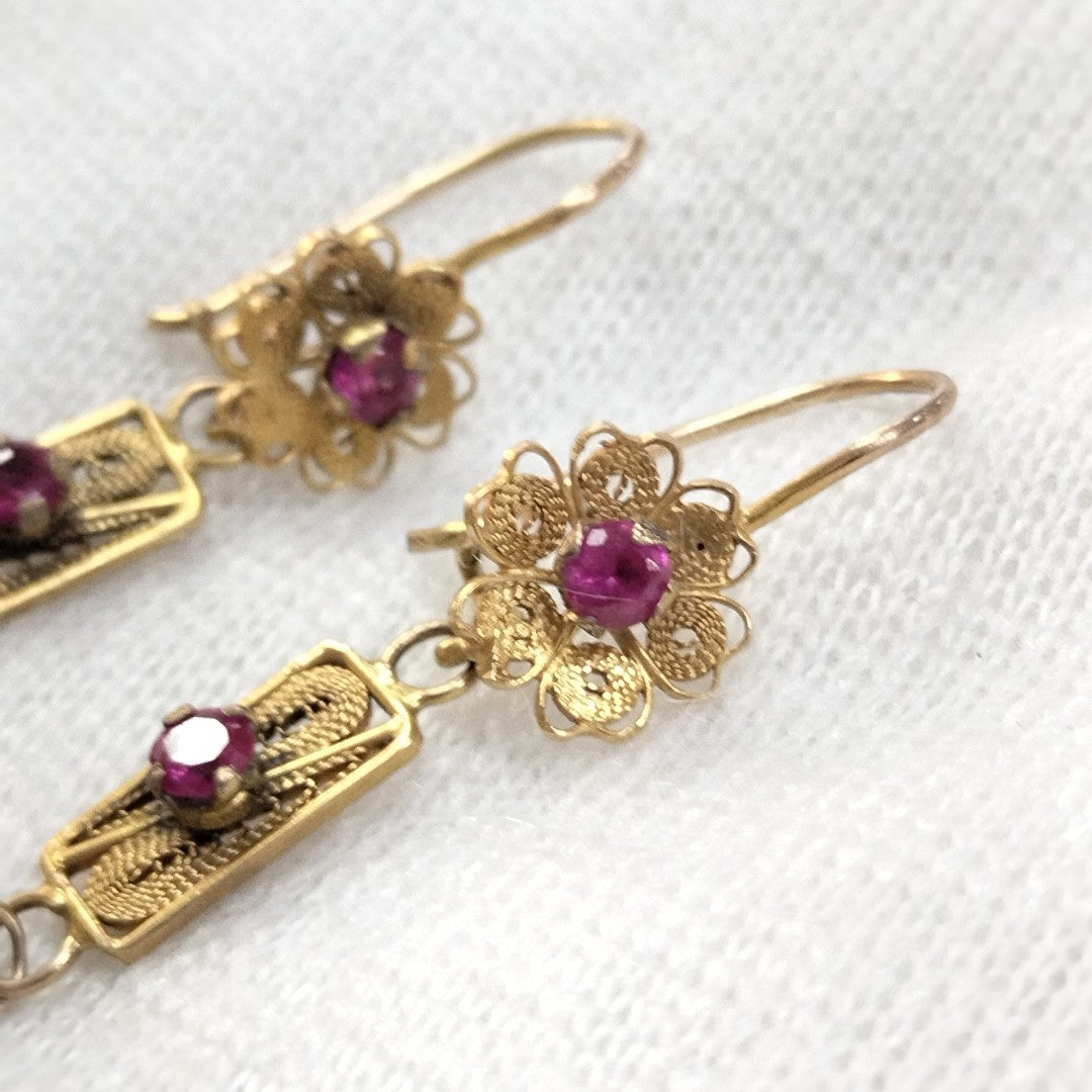 ARETES PAR ORO 10 K 5 GRMS (SEMINUEVO)