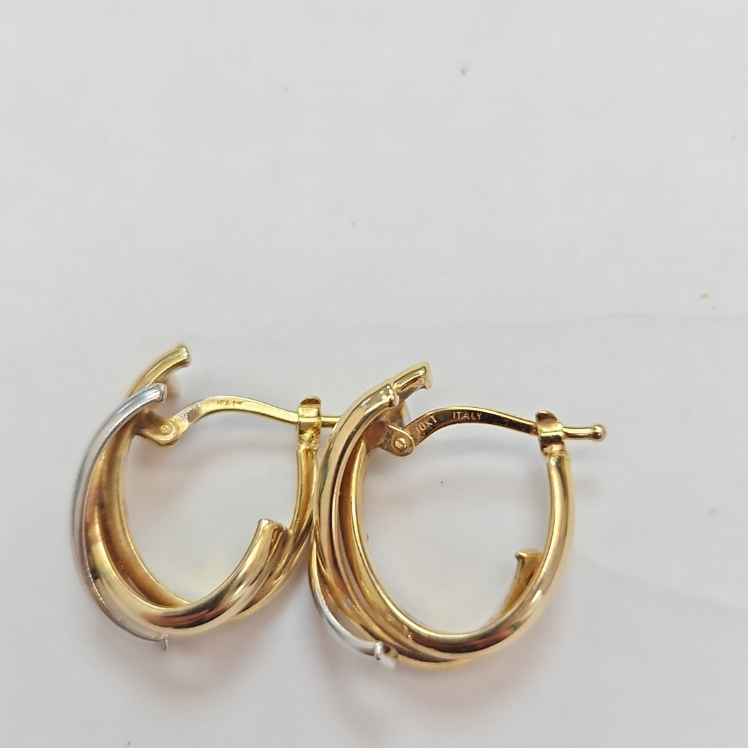 ARRACADAS PAR ORO 10 K 2.4 GRMS (SEMINUEVO)