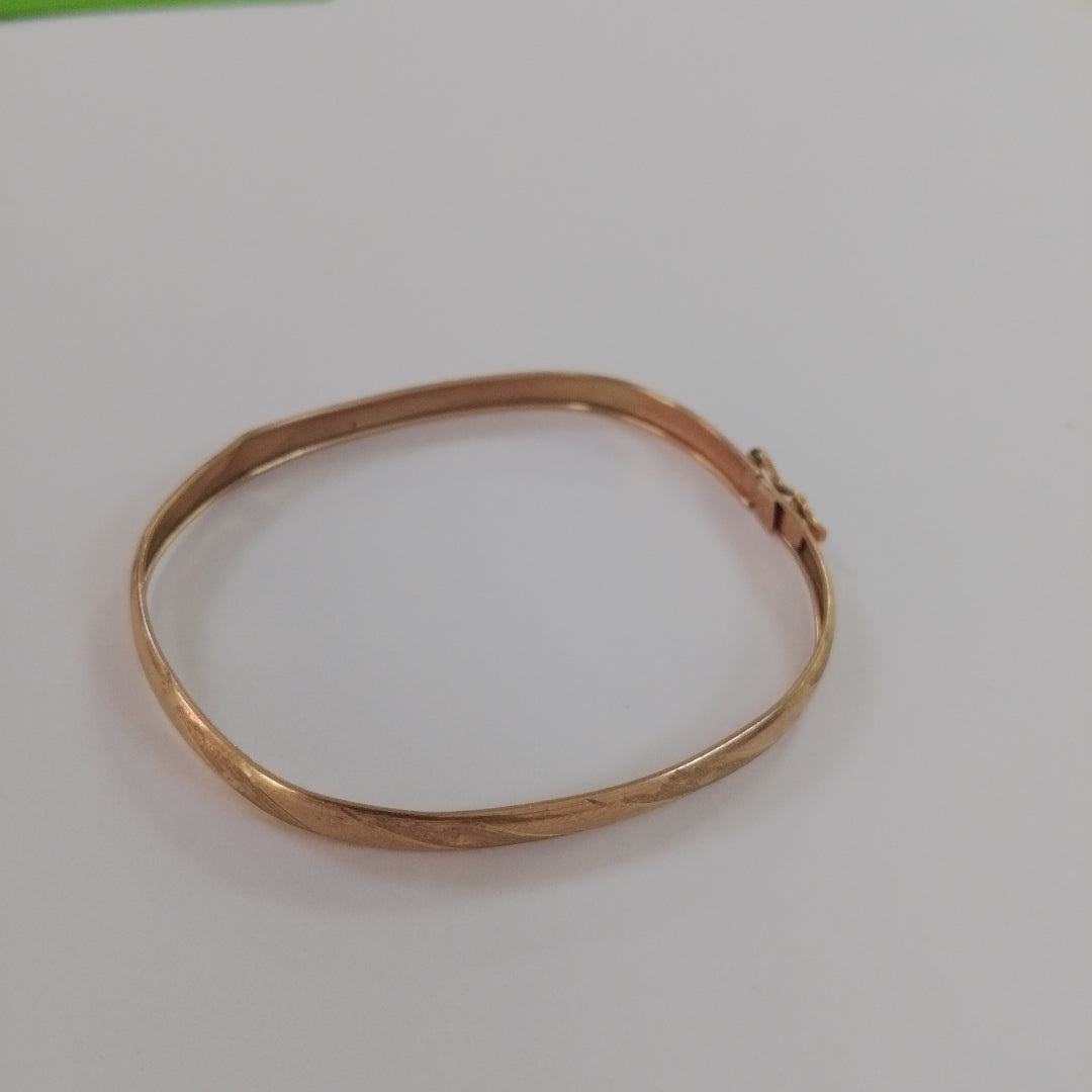PULSERA RIGIDA ORO 10 K 4,10 GRMS (SEMINUEVO)
