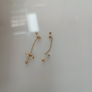 ARETES PAR ORO 10 K 0.5 GRMS (SEMINUEVO)