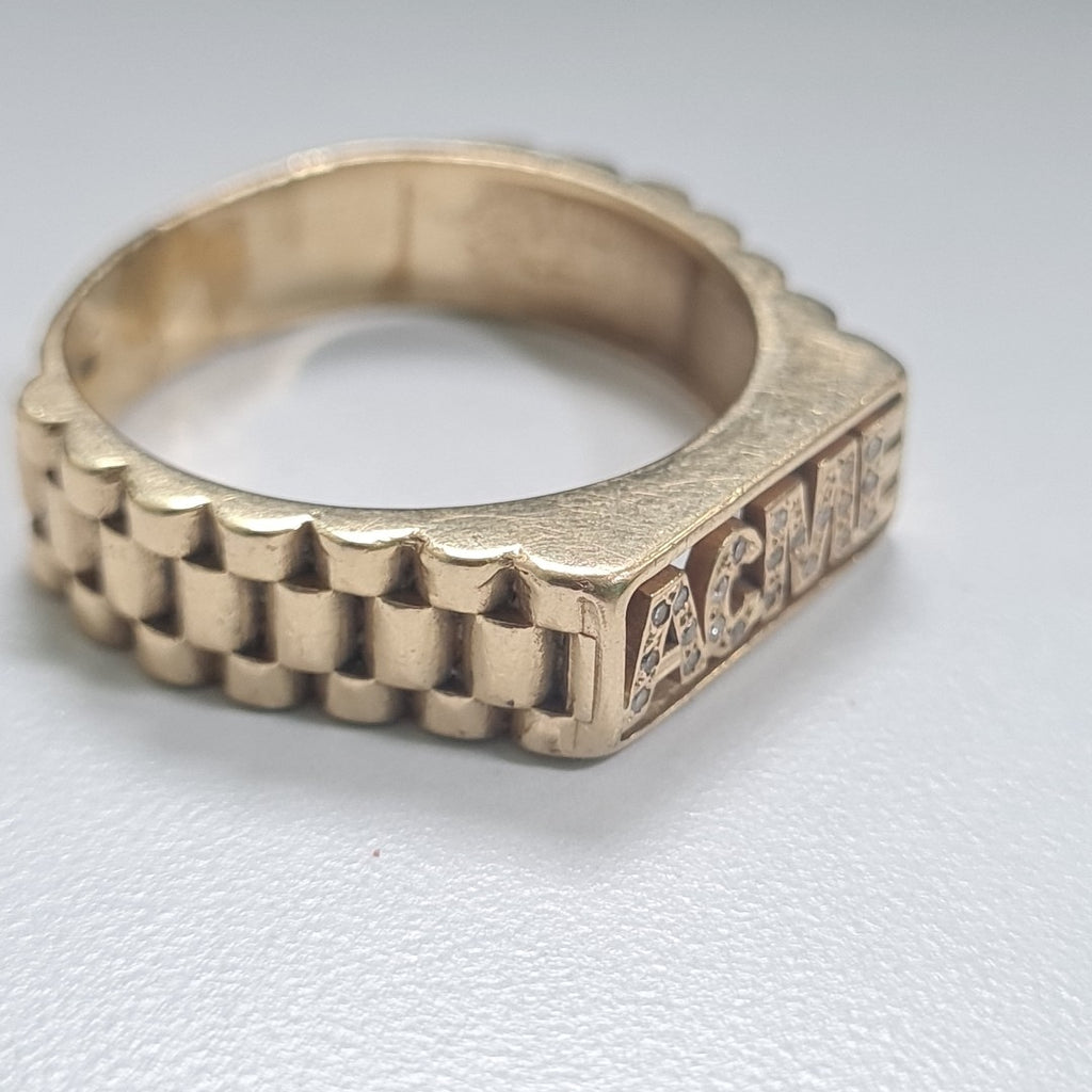 ANILLO ORO 14 K 11.4 GRMS (SEMINUEVO)