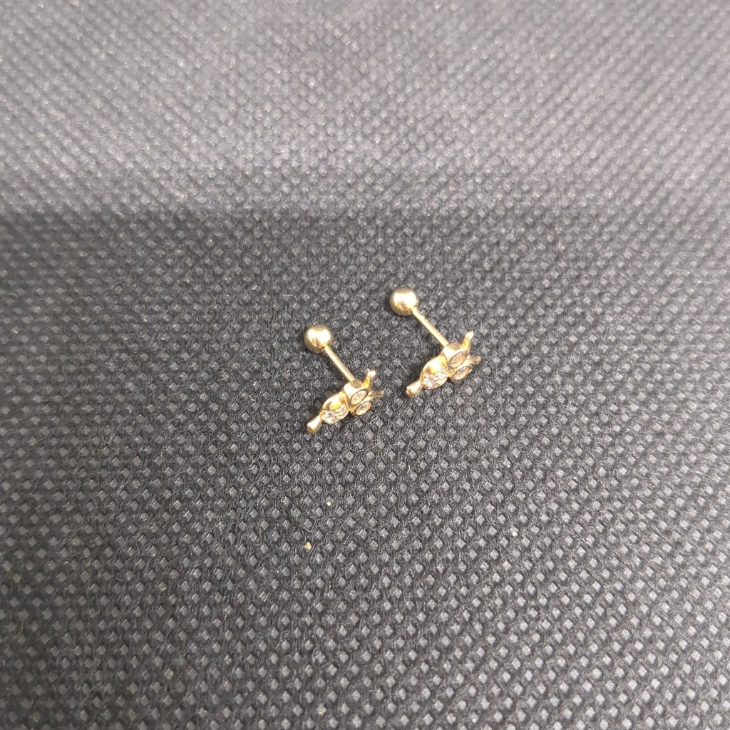 BROQUELES PAR ORO 14 K 1 GRMS (SEMINUEVO)