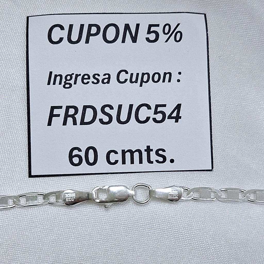 CADENA GUCHI PLATA .925 60 CM 10.63 GR (NUEVO)