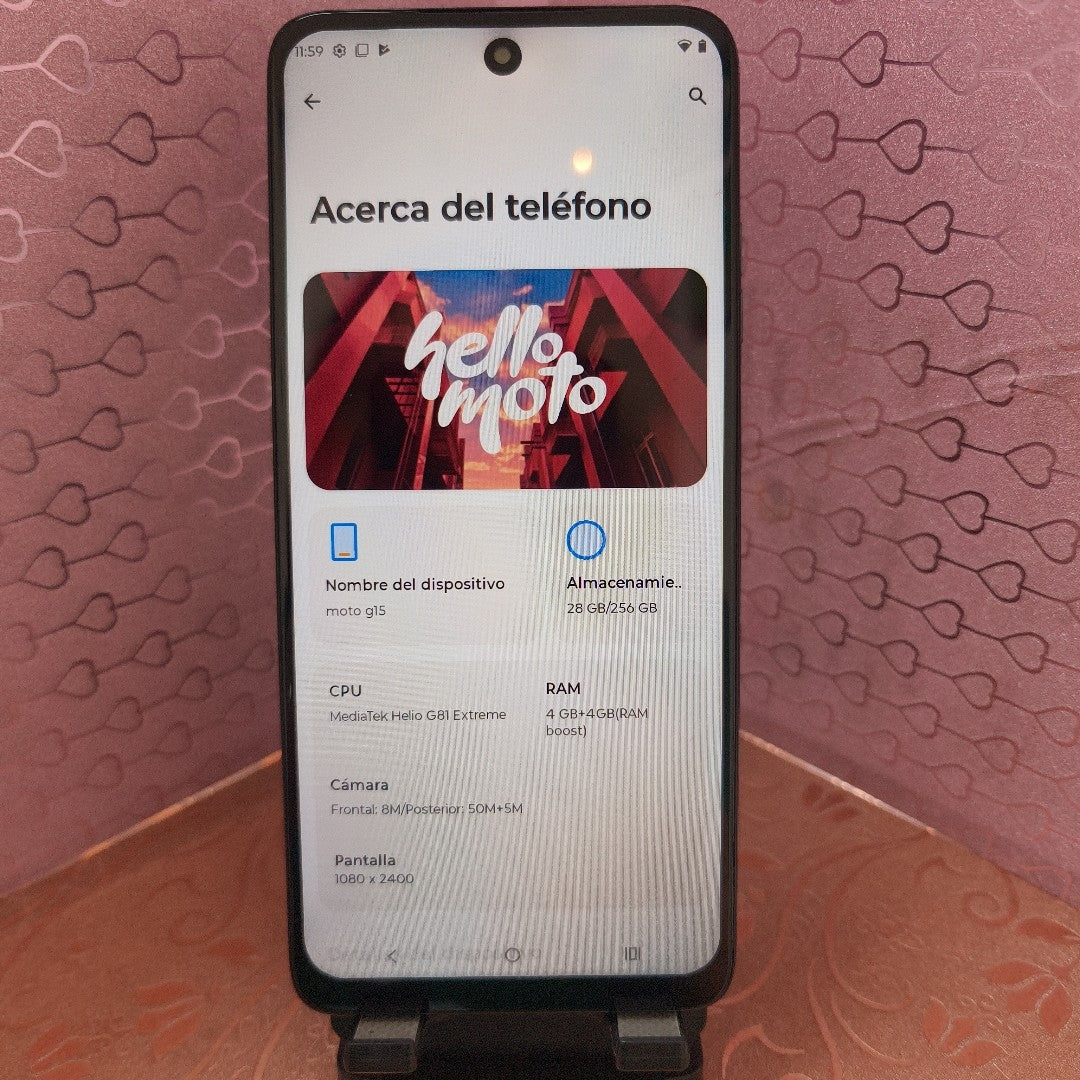 CELULAR MOTOROLA MOTO G15 XT2521-2 (2025) 256 GB 4 GB RAM (SEMINUEVO)