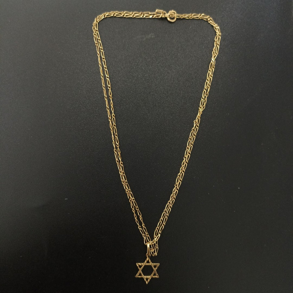 CADENA, DIJE ORO 14 K 3.2 GRMS (SEMINUEVO)