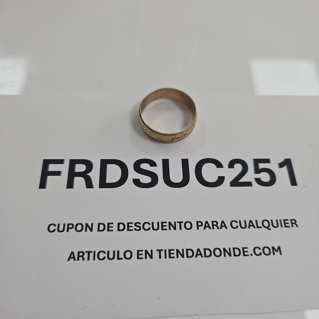 ARGOLLA ORO 10 K 1.7 GRMS (SEMINUEVO)