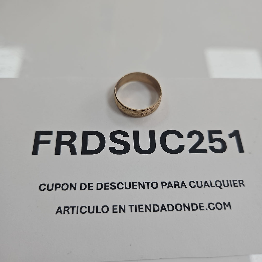 ARGOLLA ORO 10 K 1.7 GRMS (SEMINUEVO)