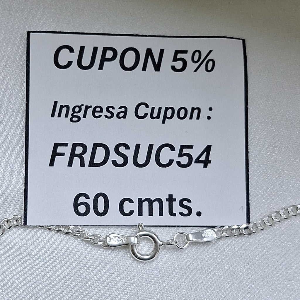 CADENA BARBADA PLATA .925 60 CM 6.63 GR (NUEVO)