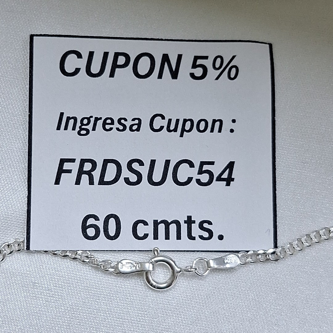 CADENA BARBADA PLATA .925 60 CM 6.63 GR (NUEVO)