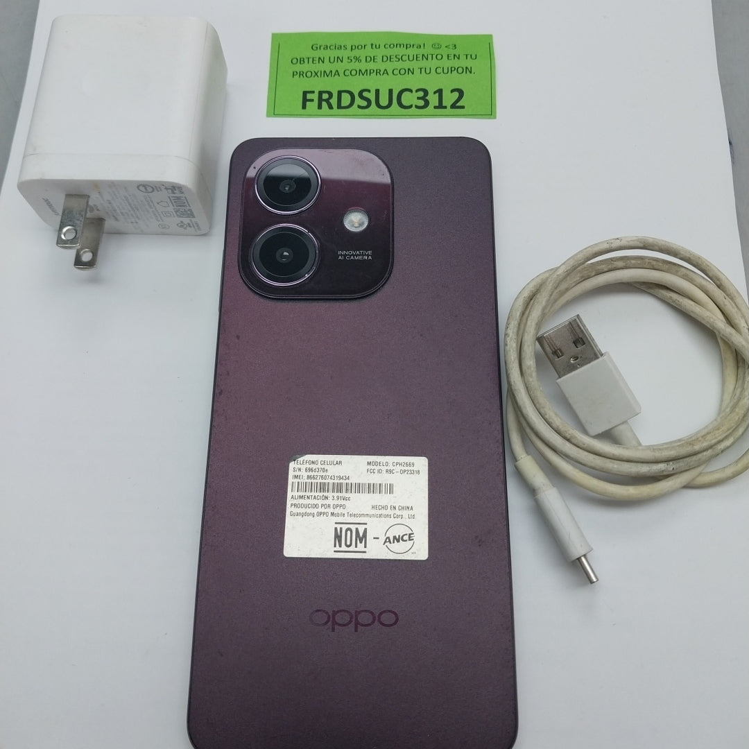 CELULAR OPPO A40 CPH2669 (2024) 256 GB 4 GB RAM (SEMINUEVO)