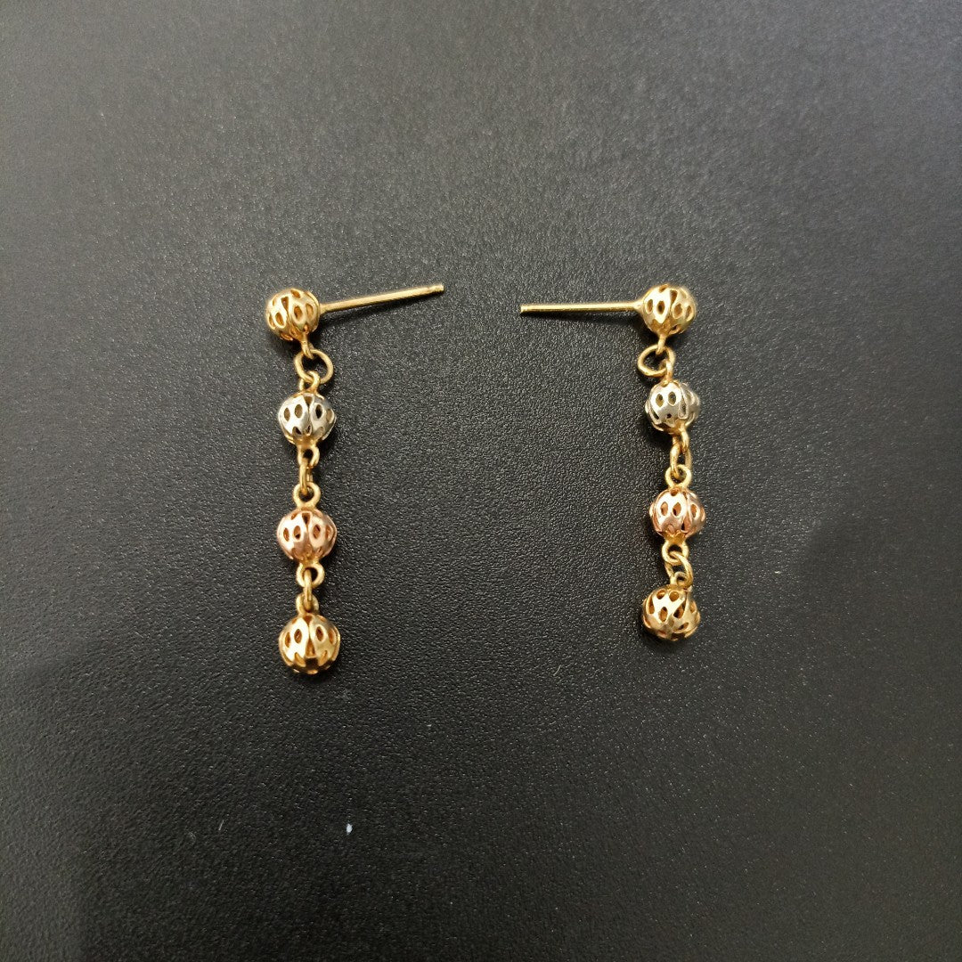ARETES PAR ORO 14 K 2.5 GRMS (SEMINUEVO)