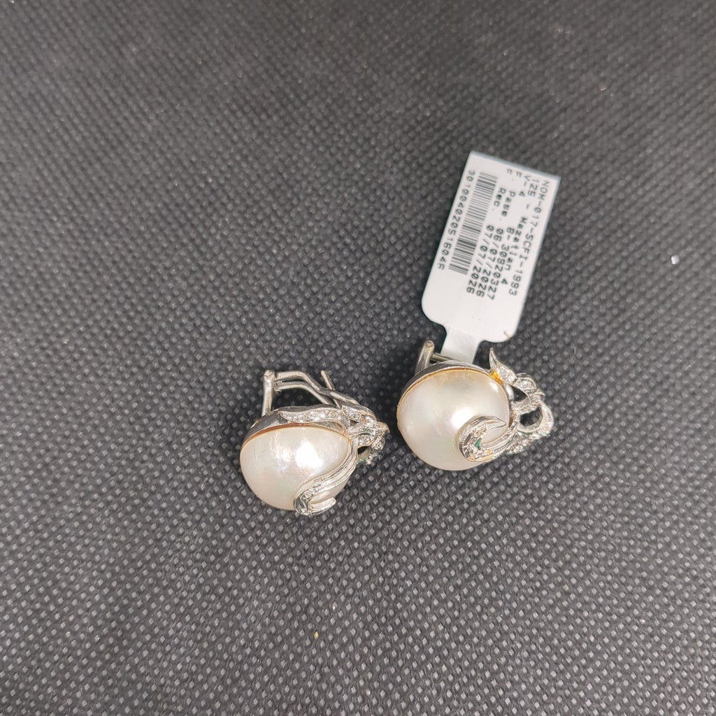 ARETES PAR ORO BLANCO 10 K 8.5 GRMS (SEMINUEVO)