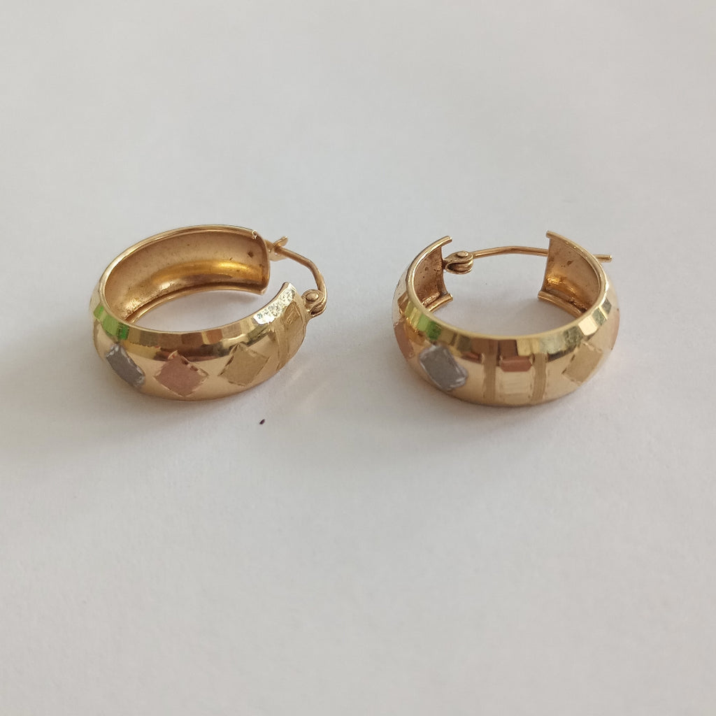 ARRACADAS PAR ORO 14 K 2,10 GRMS (SEMINUEVO)