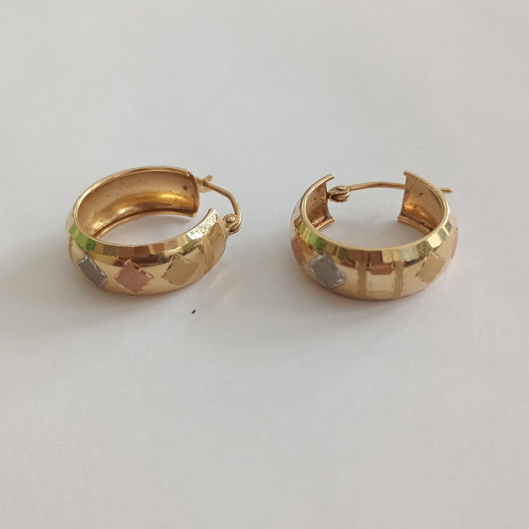ARRACADAS PAR ORO 14 K 2,10 GRMS (SEMINUEVO)