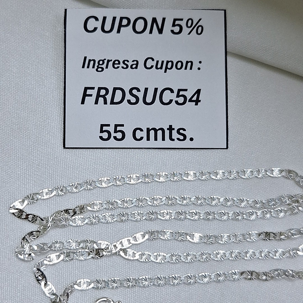 CADENA GUCHI PLATA .925 55 CM 3.82 GR (NUEVO)