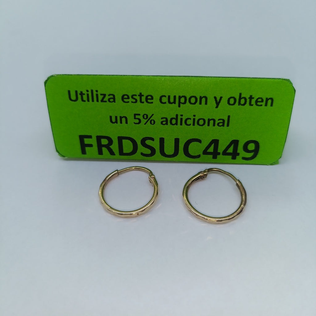ANILLITO, ARRACADAS PAR ORO 10 K 0.8 GRMS (SEMINUEVO)
