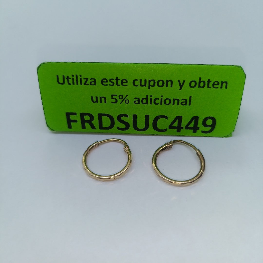 ANILLITO, ARRACADAS PAR ORO 10 K 0.8 GRMS (SEMINUEVO)
