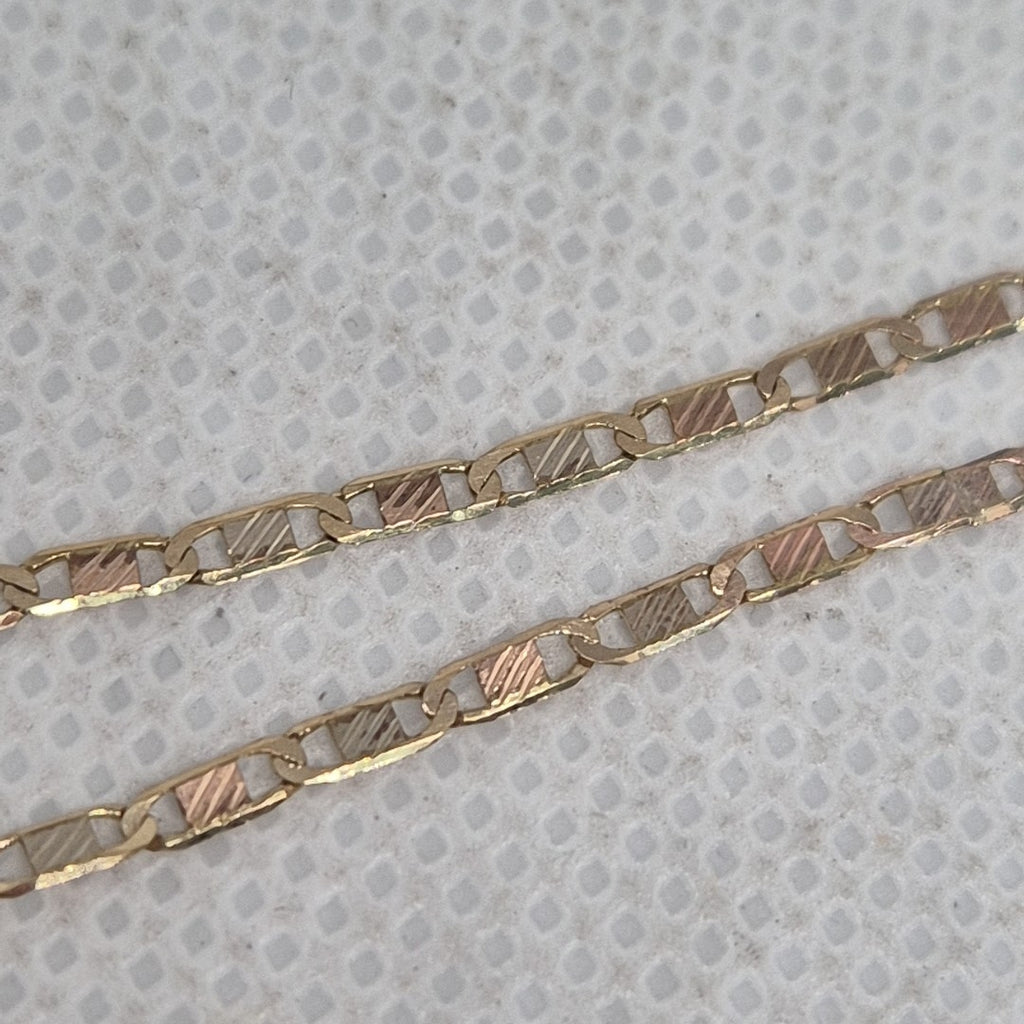 CADENA ORO COMBINADO 10 K 2.1 GRMS (SEMINUEVO)