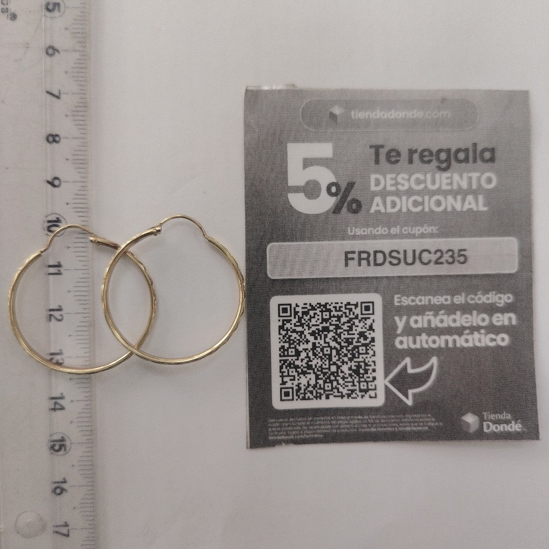 ARRACADAS PAR ORO 10 K 2.5 GRMS (SEMINUEVO)
