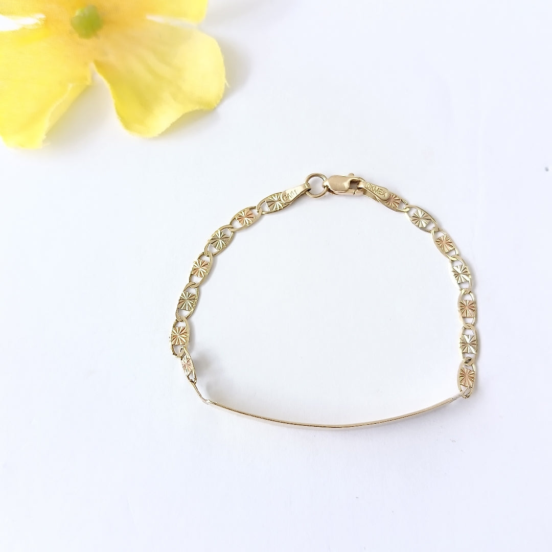 ESCLAVA ORO,ORO COMBINADO 10 K 2,80 GRMS (SEMINUEVO)