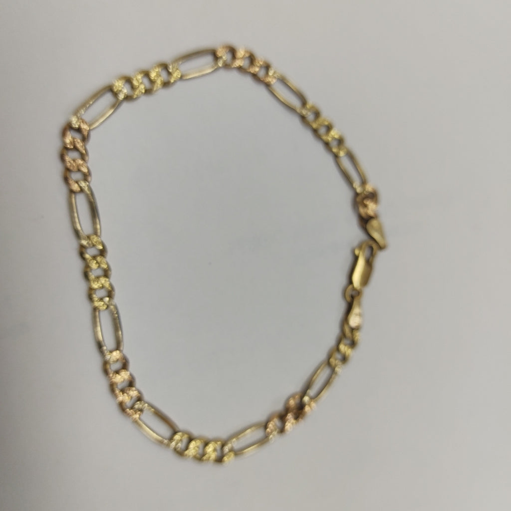 PULSERA ORO COMBINADO 14 K 8.2 GRMS (SEMINUEVO)