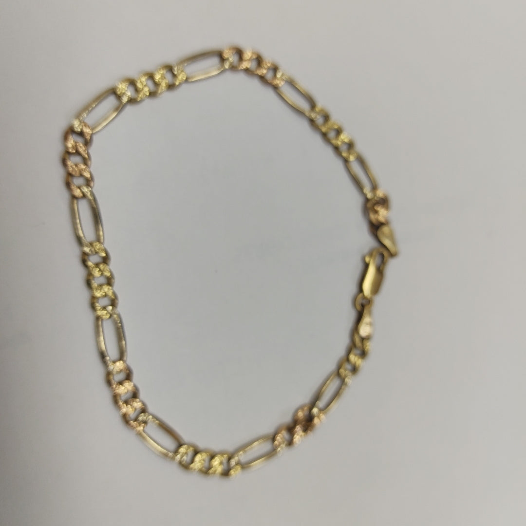 PULSERA ORO COMBINADO 14 K 8.2 GRMS (SEMINUEVO)