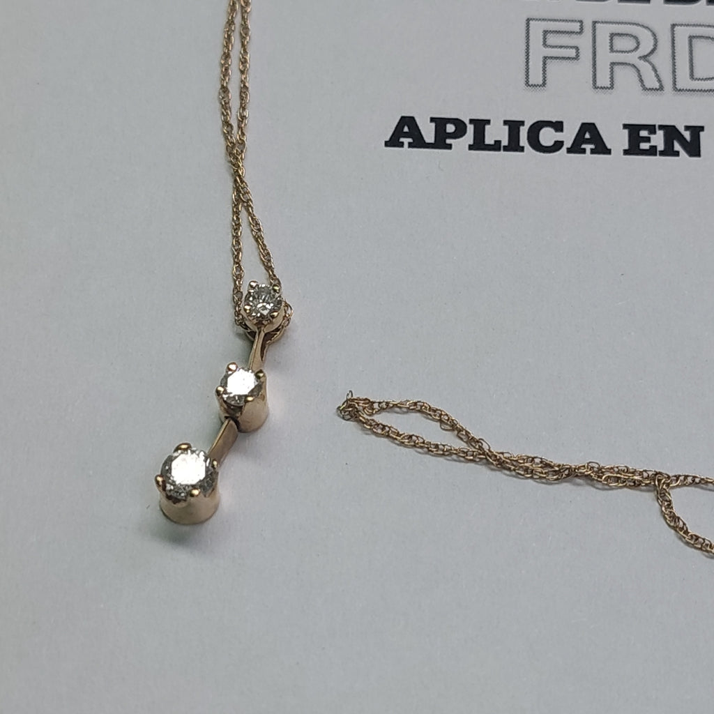 CADENA, DIJE ORO 14 K 2.2 GRMS (SEMINUEVO)