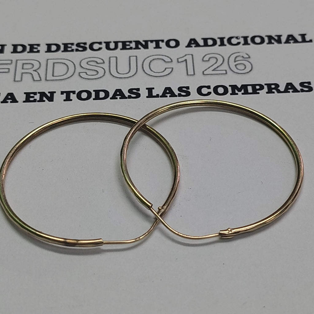 ARRACADAS PAR ORO 10 K 1.6 GRMS (SEMINUEVO)