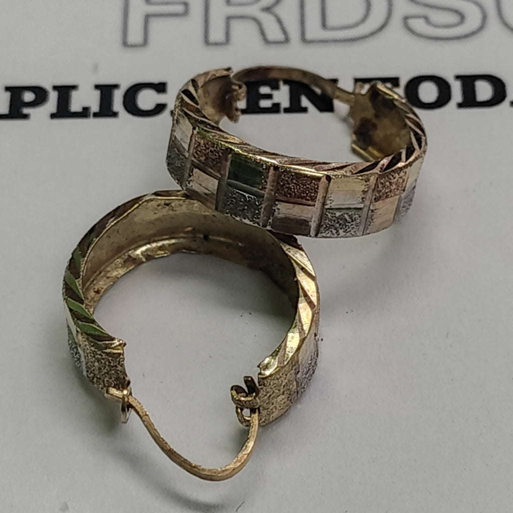 ARRACADAS PAR ORO 14 K 1.2 GRMS (SEMINUEVO)