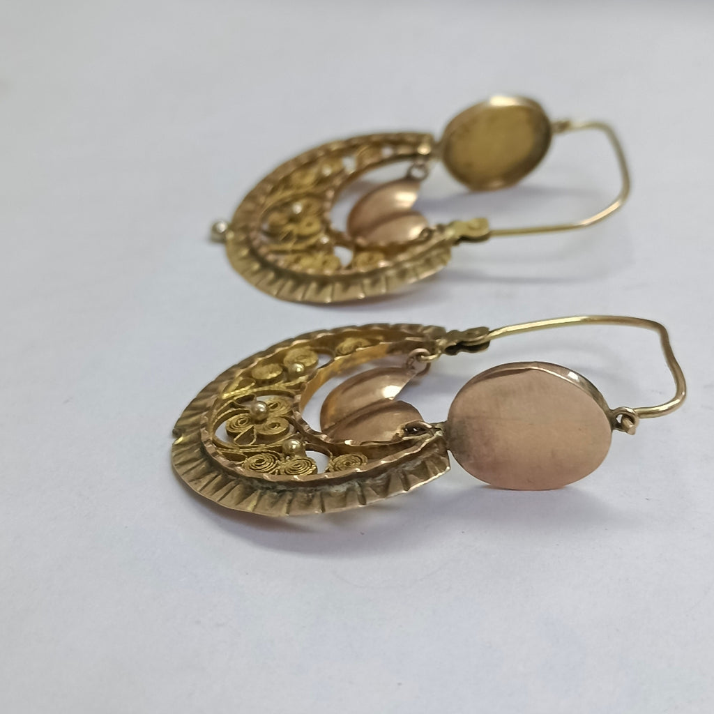 ARRACADAS PAR ORO 8 K 7,90 GRMS (SEMINUEVO)