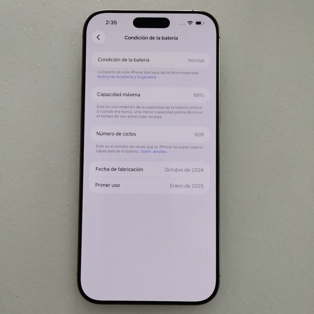 CELULAR APPLE IPHONE 16 PRO MAX A3295 (2024) 256 GB 8 GB RAM (SEMINUEVO)