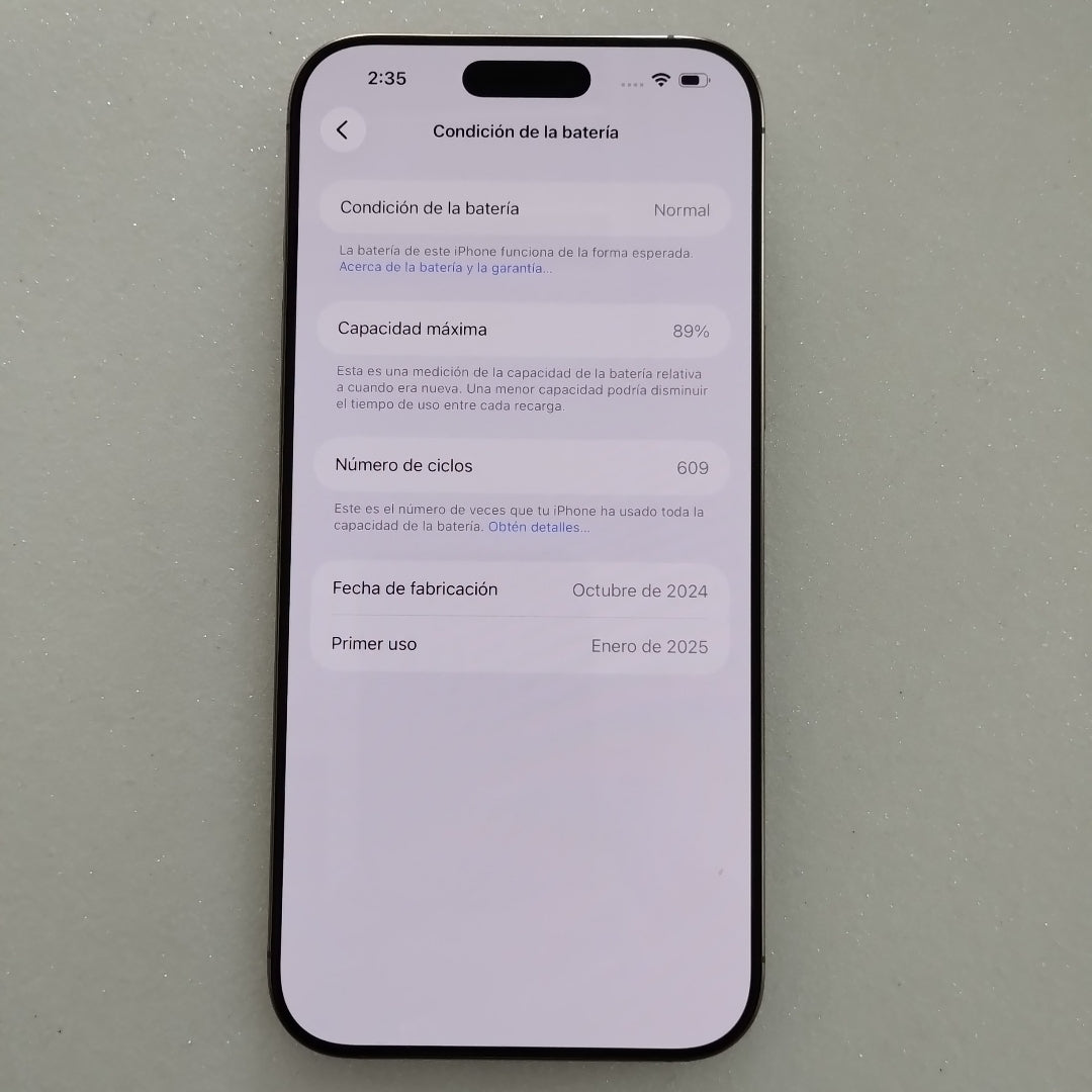 CELULAR APPLE IPHONE 16 PRO MAX A3295 (2024) 256 GB 8 GB RAM (SEMINUEVO)