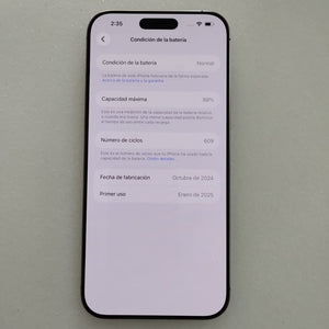 CELULAR APPLE IPHONE 16 PRO MAX A3295 (2024) 256 GB 8 GB RAM (SEMINUEVO)