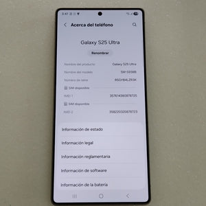 CELULAR SAMSUNG GALAXY S25 ULTRA SM-S938B (2025) 1 TB 12 GB RAM (SEMINUEVO)