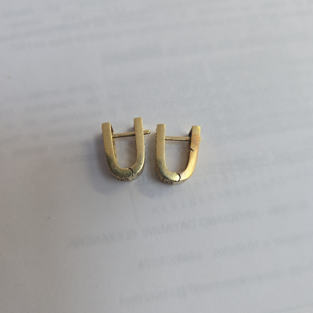 ARETES PAR ORO 14 K 5,20 GRMS (SEMINUEVO)