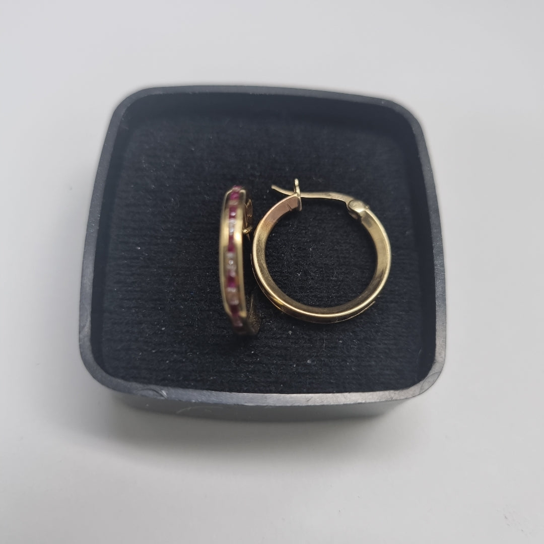 ARRACADAS PAR ORO 10 K 1.4 GRMS (SEMINUEVO)