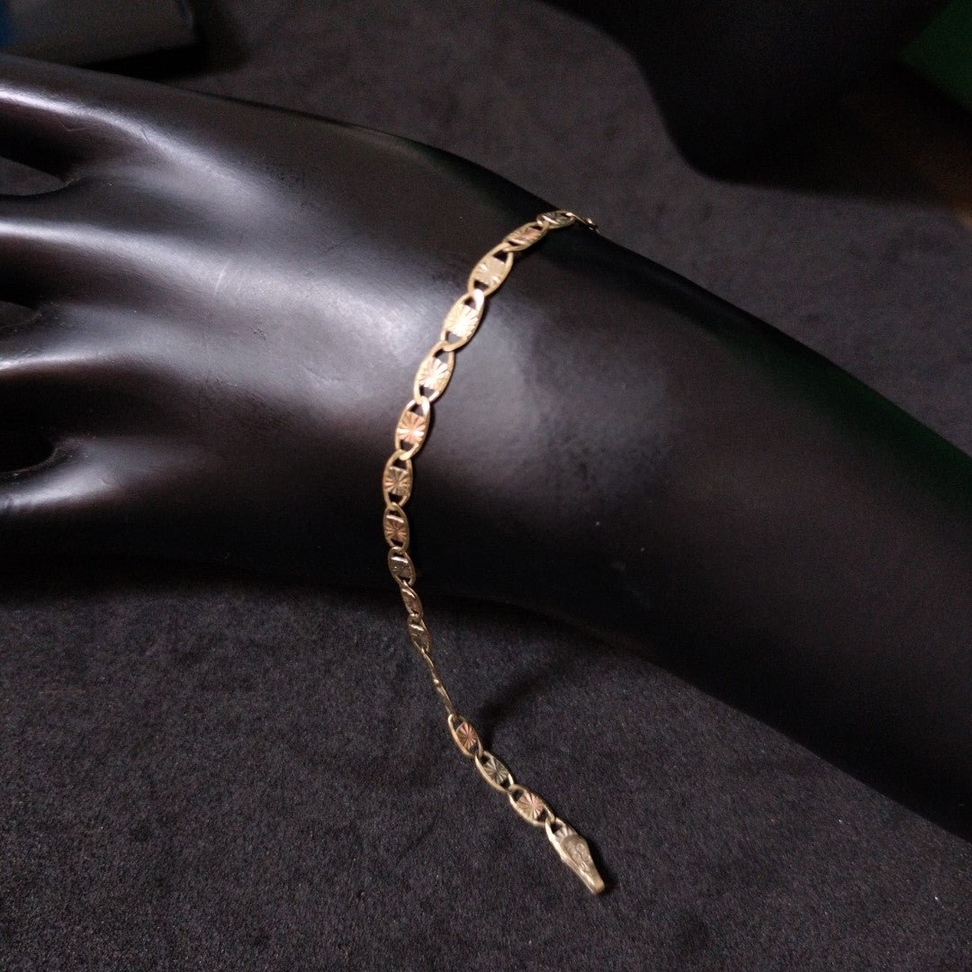 PULSERA ORO, ORO COMBINADO 10 K 2.6 GRMS (SEMINUEVO)