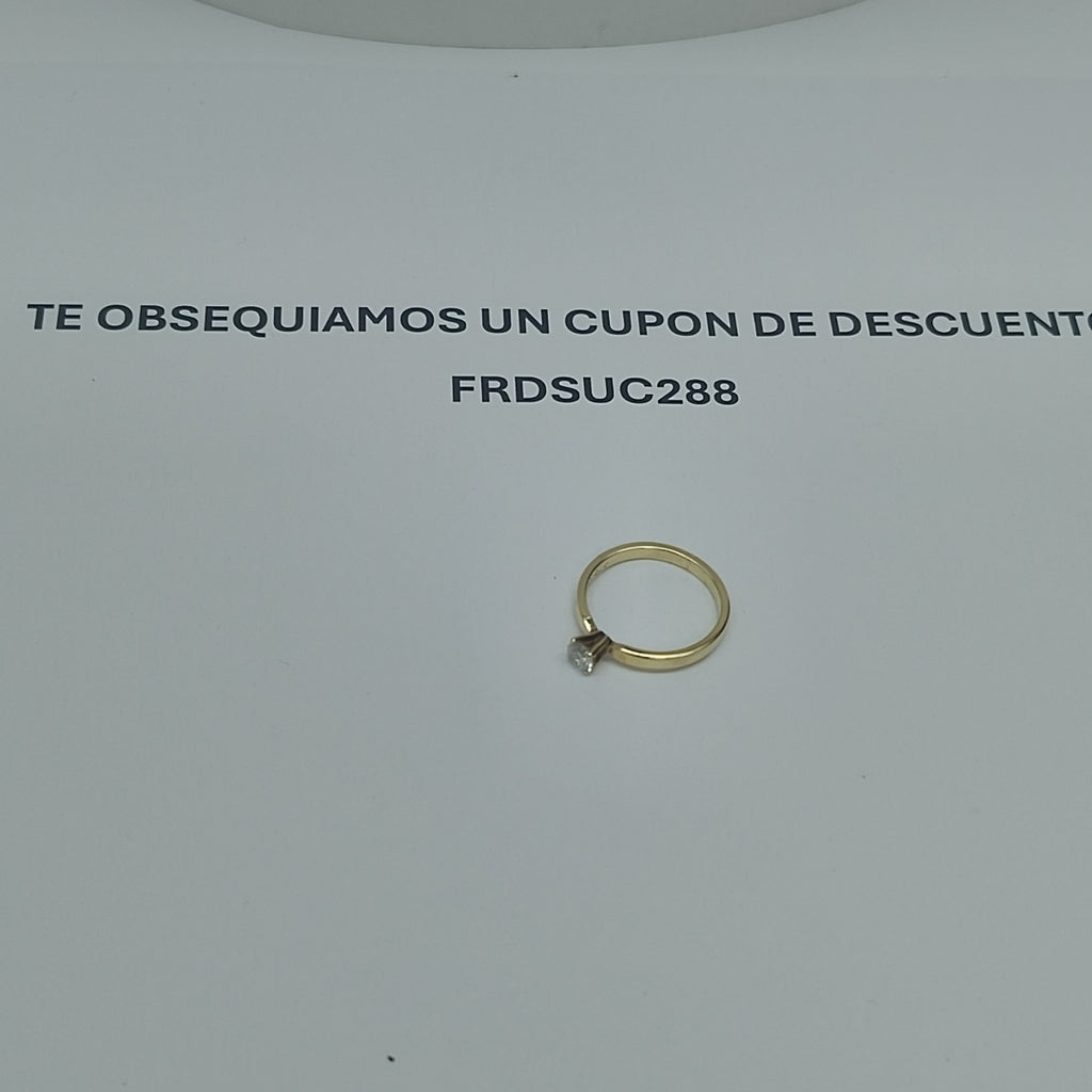 SOLITARIO ORO 14 K 1.9 GRMS (SEMINUEVO)