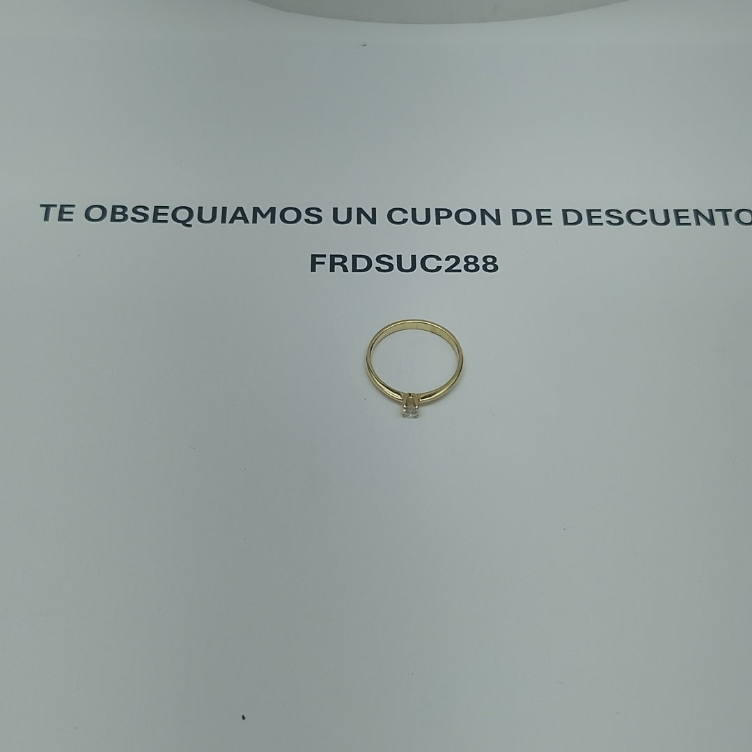 SOLITARIO ORO 14 K 1.5 GRMS (SEMINUEVO)
