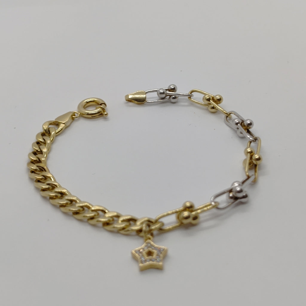 PULSERA ORO,ORO BLANCO 10 K 6,10 GRMS (SEMINUEVO)