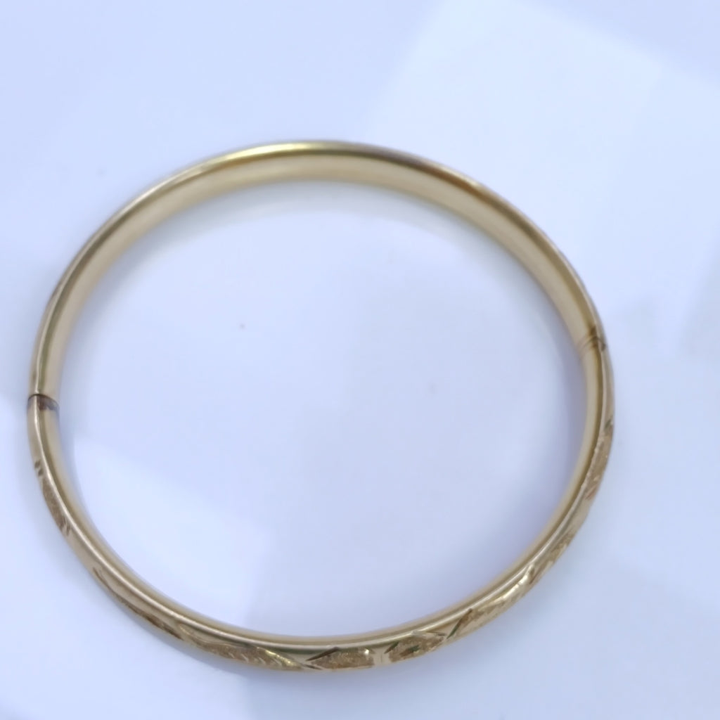 PULSERA RIGIDA ORO 14 K 11.9 GRMS (SEMINUEVO)