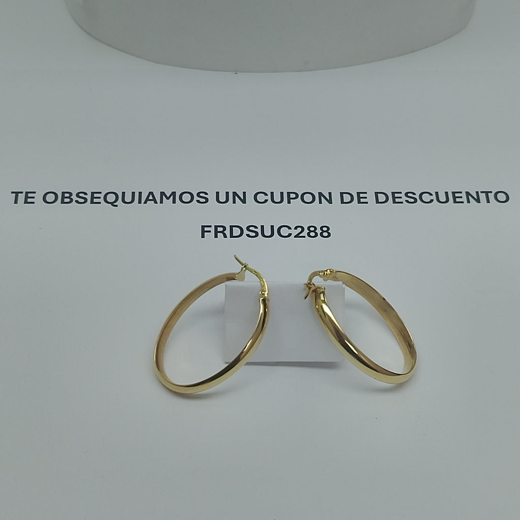 ARRACADAS PAR ORO 14 K 2.9 GRMS (SEMINUEVO)