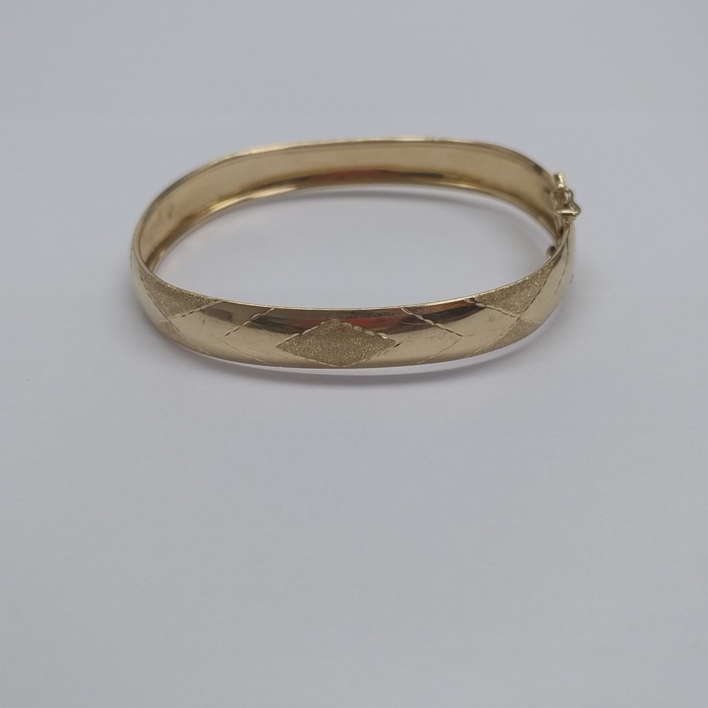 PULSERA RIGIDA ORO 14 K 7.8 GRMS (SEMINUEVO)